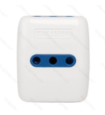 ADATTATORE TRIPLO CON SPINA 10A/250V S11 3 PRESE (2 PRESE P11&1 - 1 PRESA P30) BIANCO MAX 1500W CON PROTEZIONE BAMBINI ADATTATORE TRIPLO CON SPINA 10A/250V S11 3 PRESE (2 PRESE P11&1 - 1 PRESA P30) BIANCO MAX 1500W CON PROTEZIONE BAMBINI