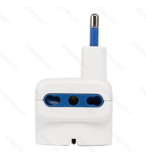 ADATTATORE TRIPLO CON SPINA 10A/250V S11 3 PRESE (3 PRESE P11) BIANCO MAX 1500W CON PROTEZIONE BAMBINI ADATTATORE TRIPLO CON SPINA 10A/250V S11 3 PRESE (3 PRESE P11) BIANCO MAX 1500W CON PROTEZIONE BAMBINI