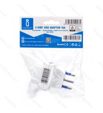 ADATTATORE TRIPLO CON SPINA 10A/250V S11 3 PRESE (3 PRESE P11) BIANCO MAX 1500W CON PROTEZIONE BAMBINI ADATTATORE TRIPLO CON SPINA 10A/250V S11 3 PRESE (3 PRESE P11) BIANCO MAX 1500W CON PROTEZIONE BAMBINI