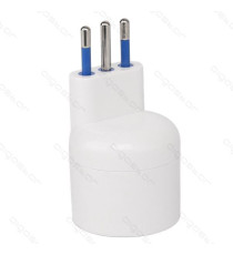 ADATTATORE TRIPLO CON SPINA 16A/250V 2P+E 3 PRESE (3 PRESE P17/11 e 1 PRESA P17/11) BIANCO MAX 1500W CON PROTEZIONE BAMBINI ADATTATORE TRIPLO CON SPINA 16A/250V 2P+E 3 PRESE (3 PRESE P17/11 e 1 PRESA P17/11) BIANCO MAX 1500W CON PROTEZIONE BAMBINI