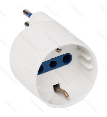 ADATTATORE TRIPLO CON SPINA 16A/250V 2P+E 3 PRESE (3 PRESE P17/11 e 1 PRESA P17/11) BIANCO MAX 1500W CON PROTEZIONE BAMBINI ADATTATORE TRIPLO CON SPINA 16A/250V 2P+E 3 PRESE (3 PRESE P17/11 e 1 PRESA P17/11) BIANCO MAX 1500W CON PROTEZIONE BAMBINI