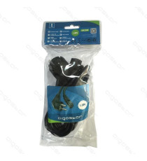 CAVO DI ALIMENTAZIONE CON SPINA PIATTA 10A 250V - CAVO 1,8MT - PER COLLEGAMENTO APPARECCHI ELETTRICI