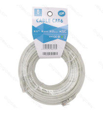 CAVO DI RETE LAN ETHERNET 10MT CAT.6 GRIGIO CAVO PATCH CERTIFICAZIONE CE  CAVO DI RETE LAN ETHERNET 10MT CAT.6 GRIGIO CAVO PATCH CERTIFICAZIONE CE