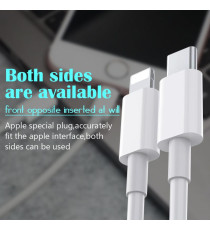 CAVO DA USB-C A LIGHTNING 1MT CARICA RAPIDA - TRASFERIMENTO DATI ALTA VELOCITA FINO A 480 Mbps TYPE-C TO LIGHTNING 8PIN CAVO DA USB-C A LIGHTNING 1MT CARICA RAPIDA - TRASFERIMENTO DATI ALTA VELOCITA FINO A 480 Mbps TYPE-C TO LIGHTNING 8PIN
