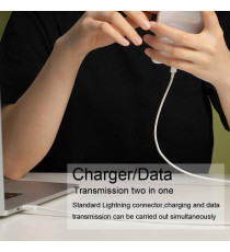 CAVO DA USB-C A LIGHTNING 1MT CARICA RAPIDA - TRASFERIMENTO DATI ALTA VELOCITA FINO A 480 Mbps TYPE-C TO LIGHTNING 8PIN CAVO DA USB-C A LIGHTNING 1MT CARICA RAPIDA - TRASFERIMENTO DATI ALTA VELOCITA FINO A 480 Mbps TYPE-C TO LIGHTNING 8PIN