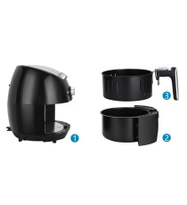 FRIGGITRICE AD ARIA DA 3.2 LITRI - 1500W - CIRCOLAZIONE ARIA 360 GRADI - IN ACCIAIO INOX TIMER E CONTROLLO TEMPERATURA AIGOSTAR FRIGGITRICE AD ARIA DA 3.2 LITRI - 1500W - CIRCOLAZIONE ARIA 360 GRADI - IN ACCIAIO INOX TIMER E CONTROLLO TEMPERATURA AIGOSTAR