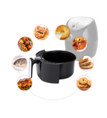 FRIGGITRICE AD ARIA DA 3.2 LITRI - 1500W - CIRCOLAZIONE ARIA 360 GRADI - IN ACCIAIO INOX TIMER E CONTROLLO TEMPERATURA AIGOSTAR FRIGGITRICE AD ARIA DA 3.2 LITRI - 1500W - CIRCOLAZIONE ARIA 360 GRADI - IN ACCIAIO INOX TIMER E CONTROLLO TEMPERATURA AIGOSTAR
