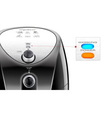 FRIGGITRICE AD ARIA DA 3.2 LITRI - 1500W - CIRCOLAZIONE ARIA 360 GRADI - IN ACCIAIO INOX TIMER E CONTROLLO TEMPERATURA AIGOSTAR FRIGGITRICE AD ARIA DA 3.2 LITRI - 1500W - CIRCOLAZIONE ARIA 360 GRADI - IN ACCIAIO INOX TIMER E CONTROLLO TEMPERATURA AIGOSTAR