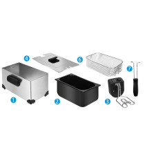 FRIGGITRICE AD OLIO DA 3 LITRI EXCLUSIVE - 2200W IN ACCIAIO INOX CAMERA SMALTATA TERMOSTATO REGOLABILE FILTRO ANTI-FUMO AIGOSTAR FRIGGITRICE AD OLIO DA 3 LITRI EXCLUSIVE - 2200W IN ACCIAIO INOX CAMERA SMALTATA TERMOSTATO REGOLABILE FILTRO ANTI-FUMO AIGOSTAR