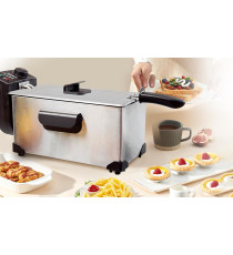 FRIGGITRICE AD OLIO DA 3 LITRI EXCLUSIVE - 2200W IN ACCIAIO INOX CAMERA SMALTATA TERMOSTATO REGOLABILE FILTRO ANTI-FUMO AIGOSTAR FRIGGITRICE AD OLIO DA 3 LITRI EXCLUSIVE - 2200W IN ACCIAIO INOX CAMERA SMALTATA TERMOSTATO REGOLABILE FILTRO ANTI-FUMO AIGOSTAR