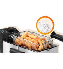 FRIGGITRICE AD OLIO DA 3 LITRI EXCLUSIVE - 2200W IN ACCIAIO INOX CAMERA SMALTATA TERMOSTATO REGOLABILE FILTRO ANTI-FUMO AIGOSTAR FRIGGITRICE AD OLIO DA 3 LITRI EXCLUSIVE - 2200W IN ACCIAIO INOX CAMERA SMALTATA TERMOSTATO REGOLABILE FILTRO ANTI-FUMO AIGOSTAR