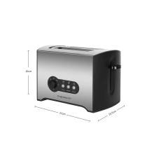TOSTAPANE 2 POSTI 900W - ACCIAIO INOX - 7 REGOLAZIONI DI COTTURA - FUNZIONE SCONGELAMENTO -  L283*W170*H178mm - AIGOSTAR TOSTAPANE 2 POSTI 900W - ACCIAIO INOX - 7 REGOLAZIONI DI COTTURA - FUNZIONE SCONGELAMENTO -  L283*W170*H178mm - AIGOSTAR