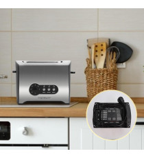 TOSTAPANE 2 POSTI 900W - ACCIAIO INOX - 7 REGOLAZIONI DI COTTURA - FUNZIONE SCONGELAMENTO -  L283*W170*H178mm - AIGOSTAR TOSTAPANE 2 POSTI 900W - ACCIAIO INOX - 7 REGOLAZIONI DI COTTURA - FUNZIONE SCONGELAMENTO -  L283*W170*H178mm - AIGOSTAR