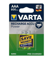 BATTERIE RICARICABILI VARTA AAA 4PZ MINI STILO 1.2 V 800MAH KR3800 COD. 56703 HR03 NI/MH RECHARG ACCU POWER BATTERIE RICARICABILI VARTA AAA 4PZ MINI STILO 1.2 V 800MAH KR3800 COD. 56703 HR03 NI/MH RECHARG ACCU POWER