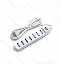 MULTIPRESA CIABATTA ELETTRICA 7 POSTI CON INTERRUTTORE GENERALE -CAVO DA 5 METRI-SPINA 10A 250V-2200W- CON PROTEZIONE BAMBINI MULTIPRESA CIABATTA ELETTRICA 7 POSTI CON INTERRUTTORE GENERALE -CAVO DA 5 METRI-SPINA 10A 250V-2200W- CON PROTEZIONE BAMBINI