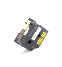 CASSETTA NASTRO D18431 NERO SU GIALLO 9mmX5.5M S0718450 COMPATIBILE PER DYMO RINHO 4200,5200,5000,6000