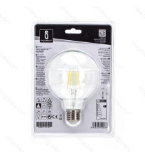 LAMPADINA LED FILAMENTO G95 6W ATTACCO E27 750 LUMEN 2700K LUCE CALDA D95*H135mm ANGOLO 360 GRADI EQUIVALE A 57W INCADESCENZA LAMPADINA LED FILAMENTO G95 6W ATTACCO E27 750 LUMEN 2700K LUCE CALDA D95*H135mm ANGOLO 360 GRADI EQUIVALE A 57W INCADESCENZA