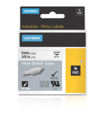 CASSETTA NASTRO D18431 NERO SU GIALLO 9mmX5.5M S0718440 COMPATIBILE PER DYMO RINHO 4200,5200,5000,6000