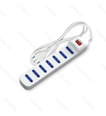 MULTIPRESA CIABATTA ELETTRICA 6 POSTI CON INTERRUTTORE GENERALE CAVO DA 5METRI SPINA  16A 250V PRESA 16A 250V 6 WAY P17/11 MULTIPRESA CIABATTA ELETTRICA 6 POSTI CON INTERRUTTORE GENERALE CAVO DA 5METRI SPINA  16A 250V PRESA 16A 250V 6 WAY P17/11