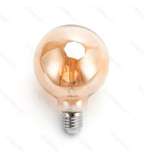 LAMPADINA LED FILAMENTO AMBRATA G95 6W ATTACCO E27 550 LUMEN 2200K LUCE CALDA D95*H135mm ANGOLO 360 EQUIVALE A 45W INCADESCENZA LAMPADINA LED FILAMENTO AMBRATA G95 6W ATTACCO E27 550 LUMEN 2200K LUCE CALDA D95*H135mm ANGOLO 360 EQUIVALE A 45W INCADESCENZA