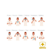 MASCHERINE CHIRURGICHE AZZURRE CF. 40PZ IN TNT A 3 STRATI CON ELASTICI - CERTIFICAZIONE CE UNE EN 14683:2019+AC:2019