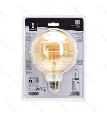 LAMPADINA LED FILAMENTO AMBRATA G95 6W ATTACCO E27 550 LUMEN 2200K LUCE CALDA D95*H135mm ANGOLO 360 EQUIVALE A 45W INCADESCENZA LAMPADINA LED FILAMENTO AMBRATA G95 6W ATTACCO E27 550 LUMEN 2200K LUCE CALDA D95*H135mm ANGOLO 360 EQUIVALE A 45W INCADESCENZA
