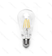 LAMPADINA LED FILAMENTO ST64 4W ATTACCO E27 470 LUMEN 2700K LUCE CALDA D64*H142mm ANGOLO 360 EQUIVALE A 40W INCADESCENZA LAMPADINA LED FILAMENTO ST64 4W ATTACCO E27 470 LUMEN 2700K LUCE CALDA D64*H142mm ANGOLO 360 EQUIVALE A 40W INCADESCENZA