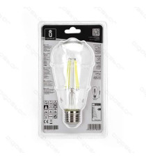 LAMPADINA LED FILAMENTO ST64 6W ATTACCO E27 750 LUMEN 6500K LUCE FREDDA D64*H142mm ANGOLO 360 EQUIVALE A 57W INCADESCENZA