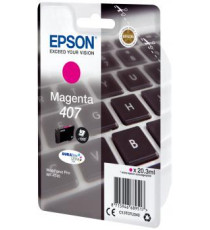 EPSON 407 CIANO C13T07U240 CARTUCCIA ORIGINALE PER EPSON WorkForce Pro WF-4745 CAPACITA' 20,3ml 1.900 PAGINE