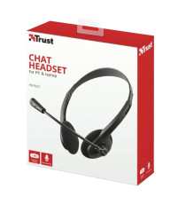CUFFIA STEREO CON MICROFONO ZIVA TRUST 21517 - JACK 3.5MM - CUFFIE CON MICROFONO REGOLABILE CON CAVO 1,8MT CUFFIA STEREO CON MICROFONO ZIVA TRUST 21517 - JACK 3.5MM - CUFFIE CON MICROFONO REGOLABILE CON CAVO 1,8MT
