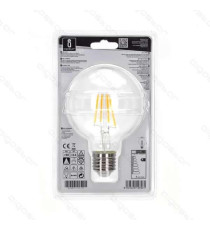 LAMPADINA LED FILAMENTO AMBRATA G80 4W ATTACCO E27 380 LUMEN 2200K LUCE CALDA D80*H120mm ANGOLO 360 EQUIVALE A 34W INCADESCENZA LAMPADINA LED FILAMENTO AMBRATA G80 4W ATTACCO E27 380 LUMEN 2200K LUCE CALDA D80*H120mm ANGOLO 360 EQUIVALE A 34W INCADESCENZA