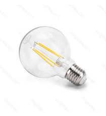 LAMPADINA LED FILAMENTO G80 4W ATTACCO E27 450 LUMEN 2700K LUCE CALDA D80*H120mm ANGOLO 360 EQUIVALE A 39W INCADESCENZA LAMPADINA LED FILAMENTO G80 4W ATTACCO E27 450 LUMEN 2700K LUCE CALDA D80*H120mm ANGOLO 360 EQUIVALE A 39W INCADESCENZA