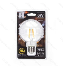 LAMPADINA LED FILAMENTO G80 4W ATTACCO E27 450 LUMEN 2700K LUCE CALDA D80*H120mm ANGOLO 360 EQUIVALE A 39W INCADESCENZA LAMPADINA LED FILAMENTO G80 4W ATTACCO E27 450 LUMEN 2700K LUCE CALDA D80*H120mm ANGOLO 360 EQUIVALE A 39W INCADESCENZA