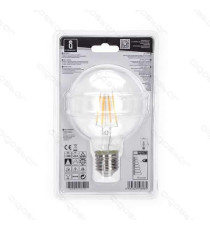 LAMPADINA LED FILAMENTO G80 4W ATTACCO E27 450 LUMEN 2700K LUCE CALDA D80*H120mm ANGOLO 360 EQUIVALE A 39W INCADESCENZA LAMPADINA LED FILAMENTO G80 4W ATTACCO E27 450 LUMEN 2700K LUCE CALDA D80*H120mm ANGOLO 360 EQUIVALE A 39W INCADESCENZA