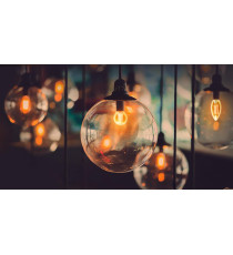 LAMPADINA LED FILAMENTO G125 4W ATTACCO E27 450 LUMEN 2700K LUCE CALDA D125*H175mm ANGOLO 360 EQUIVALE A 39W INCADESCENZA