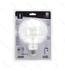 LAMPADINA LED FILAMENTO G125 4W ATTACCO E27 450 LUMEN 2700K LUCE CALDA D125*H175mm ANGOLO 360 EQUIVALE A 39W INCADESCENZA LAMPADINA LED FILAMENTO G125 4W ATTACCO E27 450 LUMEN 2700K LUCE CALDA D125*H175mm ANGOLO 360 EQUIVALE A 39W INCADESCENZA
