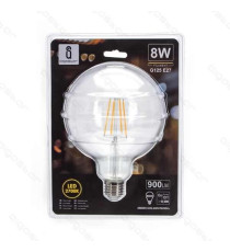 LAMPADINA LED FILAMENTO G125 6W ATTACCO E27 750 LUMEN 2700K LUCE CALDA D125*H175mm ANGOLO 360 EQUIVALE A 57W INCADESCENZA LAMPADINA LED FILAMENTO G125 6W ATTACCO E27 750 LUMEN 2700K LUCE CALDA D125*H175mm ANGOLO 360 EQUIVALE A 57W INCADESCENZA
