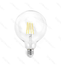 LAMPADINA LED FILAMENTO G125 8W ATTACCO E27 900 LUMEN 2700K LUCE CALDA D125*H175mm ANGOLO 360 EQUIVALE A 66W INCADESCENZA LAMPADINA LED FILAMENTO G125 8W ATTACCO E27 900 LUMEN 2700K LUCE CALDA D125*H175mm ANGOLO 360 EQUIVALE A 66W INCADESCENZA