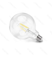 LAMPADINA LED FILAMENTO G125 8W ATTACCO E27 900 LUMEN 2700K LUCE CALDA D125*H175mm ANGOLO 360 EQUIVALE A 66W INCADESCENZA LAMPADINA LED FILAMENTO G125 8W ATTACCO E27 900 LUMEN 2700K LUCE CALDA D125*H175mm ANGOLO 360 EQUIVALE A 66W INCADESCENZA