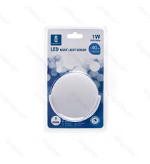 LUCE NOTTURNA LED 1W 40LUMEN CON SENSORE GIORNO/NOTTE MOD.1 6500K LUCE BIANCA SPINA ITALIANA - MISURA L75*W63*H95mm LUCE NOTTURNA LED 1W 40LUMEN CON SENSORE GIORNO/NOTTE MOD.1 6500K LUCE BIANCA SPINA ITALIANA - MISURA L75*W63*H95mm