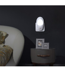 LUCE NOTTURNA LED 1W 30 LUMEN CON INTERRUTTORE ON-OFF MOD.1 6500K LUCE BIANCA SPINA ITALIANA - L62*W67*H108mm LUCE NOTTURNA LED 1W 30 LUMEN CON INTERRUTTORE ON-OFF MOD.1 6500K LUCE BIANCA SPINA ITALIANA - L62*W67*H108mm