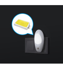 LUCE NOTTURNA LED 1W 30 LUMEN CON INTERRUTTORE ON-OFF MOD.1 6500K LUCE BIANCA SPINA ITALIANA - L62*W67*H108mm LUCE NOTTURNA LED 1W 30 LUMEN CON INTERRUTTORE ON-OFF MOD.1 6500K LUCE BIANCA SPINA ITALIANA - L62*W67*H108mm