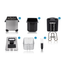 FRIGGITRICE AD OLIO DA 3 LITRI CLASSIC - 2200W IN ACCIAIO INOX - CAMERA SMALTATA - TERMOSTATO REGOLABILE - AIGOSTAR FRIGGITRICE AD OLIO DA 3 LITRI CLASSIC - 2200W IN ACCIAIO INOX - CAMERA SMALTATA - TERMOSTATO REGOLABILE - AIGOSTAR