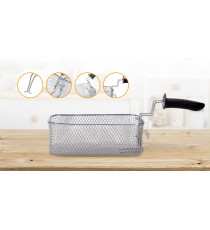 FRIGGITRICE AD OLIO DA 3 LITRI CLASSIC - 2200W IN ACCIAIO INOX - CAMERA SMALTATA - TERMOSTATO REGOLABILE - AIGOSTAR FRIGGITRICE AD OLIO DA 3 LITRI CLASSIC - 2200W IN ACCIAIO INOX - CAMERA SMALTATA - TERMOSTATO REGOLABILE - AIGOSTAR