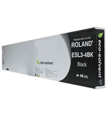 CARTUCCIA ESL3-4BK NERA COMPATIBILE INK PIGMENTATO PER ROLAND 540,640,740 SC,SJ,XC,XJ,VS,RS,VP,SP SERIES CAPACITA' 440ml
