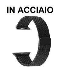 CINTURINO IN ACCIAIO SILVER 38MM E 40MM MAGNETICO IN ACCIAO INOSSIDABILE PER APPLE WATCH SERIE 2-3-4-5 MATERIALE ALTA QUALITA'  CINTURINO IN ACCIAIO SILVER 38MM E 40MM MAGNETICO IN ACCIAO INOSSIDABILE PER APPLE WATCH SERIE 2-3-4-5 MATERIALE ALTA QUALITA'