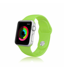 CINTURINO IN SILICONE GIALLO 38MM 38L SPORTIVO PER APPLE WATCH SERIE 2-3-4-5 SILICONE ALTA QUALITA' CHIUSURA PIN-AND-TUCK