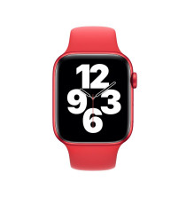 CINTURINO IN SILICONE ROSSO 38MM 40MM MISURA S SPORTIVO PER APPLE WATCH SERIE 2-3-4-5 - ALTA QUALITA' CON CHIUSURA PIN-AND-TUCK
