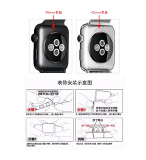 CINTURINO IN SILICONE ROSSO CHIARO 38MM 40MM MISURA L SPORTIVO PER APPLE WATCH SERIE 2-3-4-5 ALTA QUALITA' CHIUSURA PIN-AND-TUCK