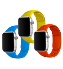 CINTURINO IN SILICONE ROSSO CHIARO 38MM 40MM MISURA L SPORTIVO PER APPLE WATCH SERIE 2-3-4-5 ALTA QUALITA' CHIUSURA PIN-AND-TUCK